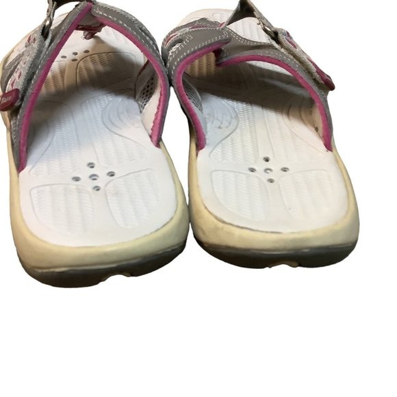 BASS Women's Gray & Pink Thong/T-Strap Comfortable Athletic Style Sandals-Size 9 - Picture 2 of 8
